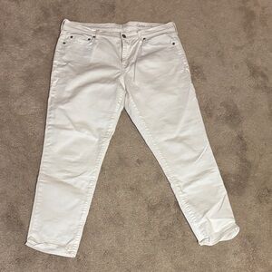 Gap Women's Crop Straight Leg White Jeans